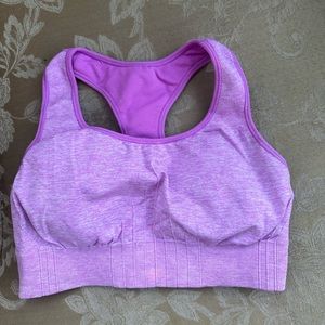 Purple Champion power core sports bra